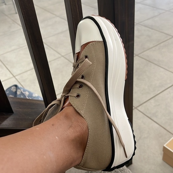 Tan Canvas Sneakers - Picture 5 of 6